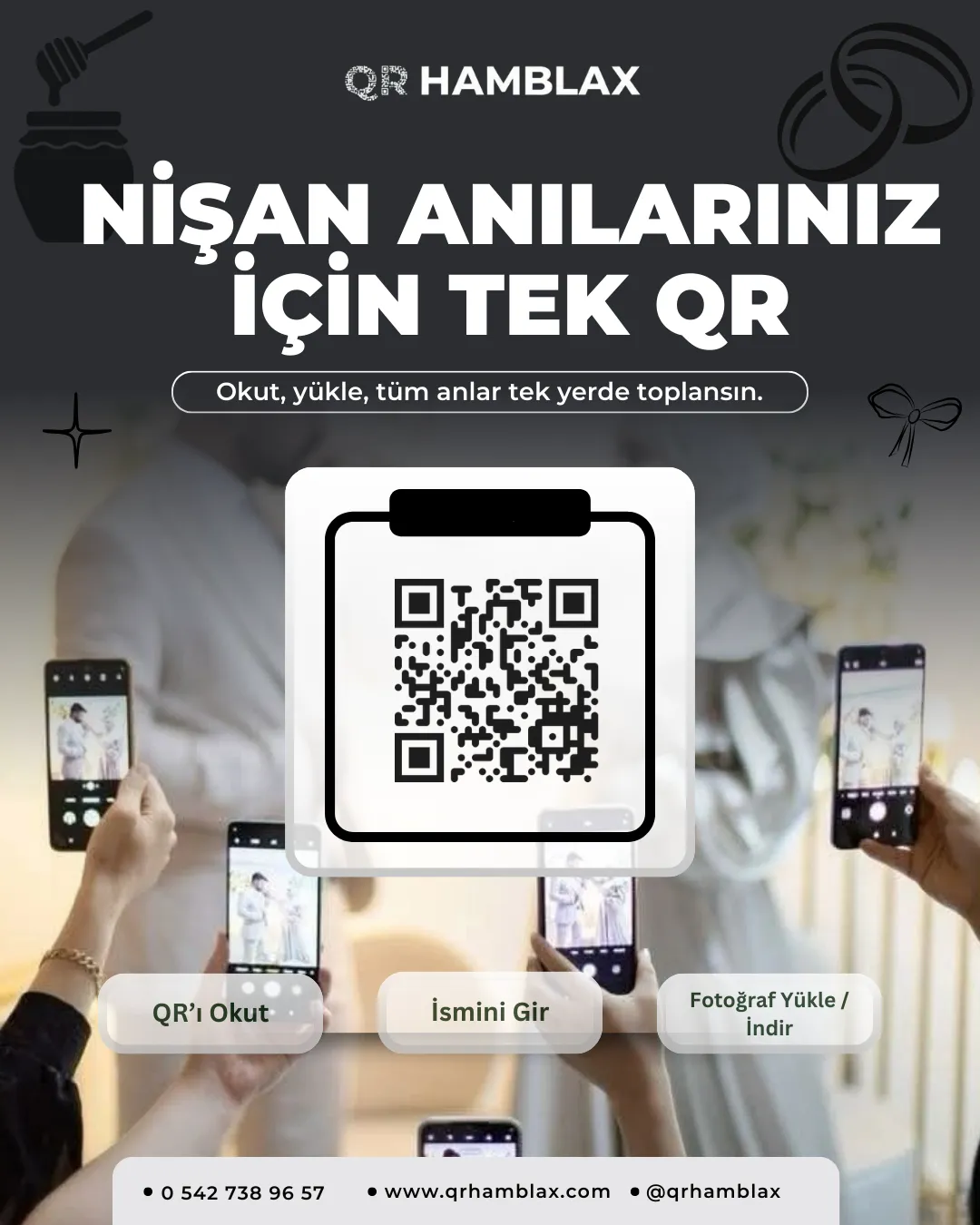 Nişan Anılarınıza Özel Tek QR Menü Sistemi